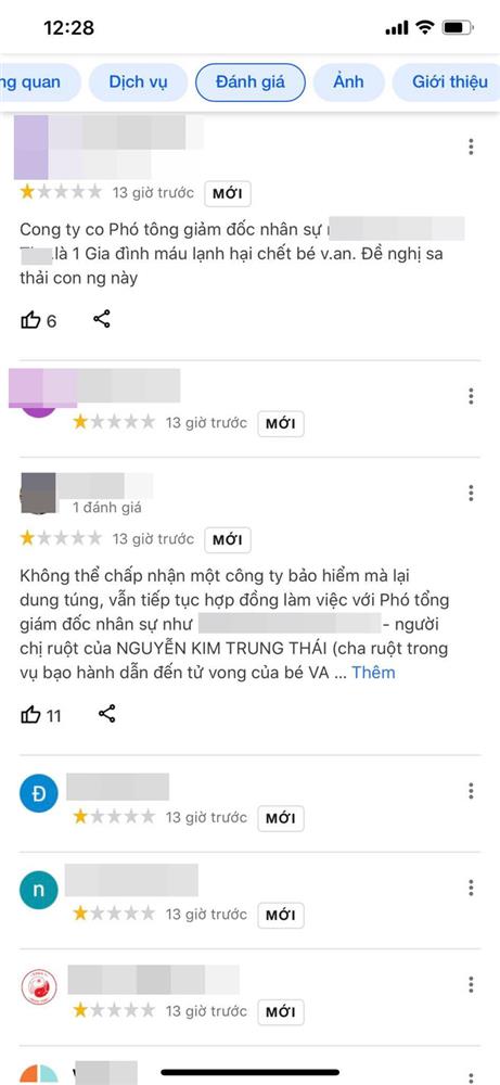 Vụ bé gái 8 tuổi bị dì ghẻ bạo hành: 1 công ty bảo hiểm bỗng dưng bị CĐM khủng bố, đánh giá 1 sao vì có nhân viên là chị gái Nguyễn Kim Trung Thái?-4