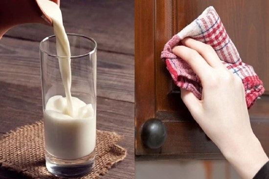Nhúng một miếng giẻ sạch vào sữa để lau đồ gỗ, mẹo hay thế này mà chẳng ai biết
