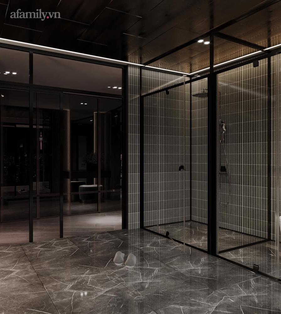 Căn hộ duplex của nữ CEO 9x ở Hà Nội: Bao trọn view sông Hồng, thiết kế luxury hiện đại tone chủ đạo nâu đen cực huyền bí-7