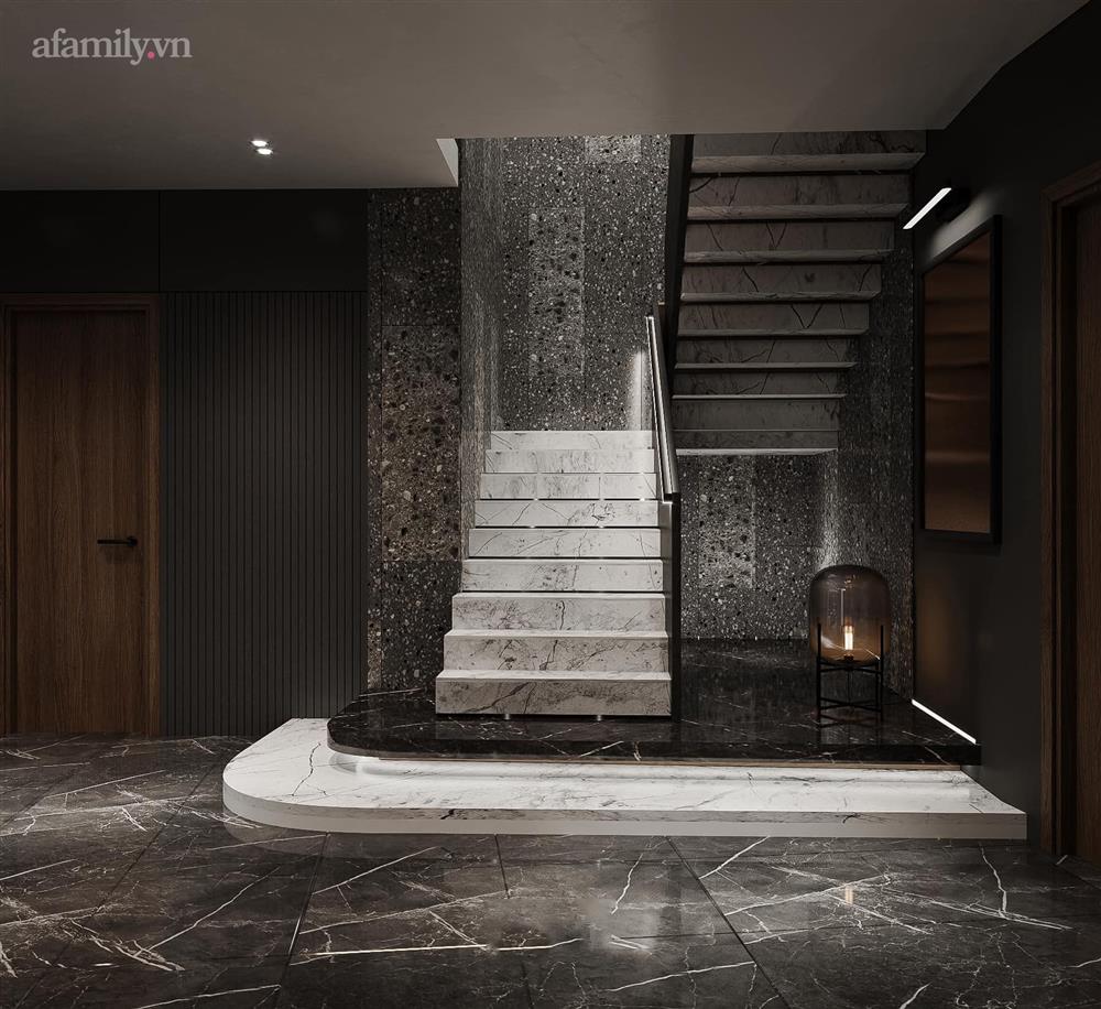 Căn hộ duplex của nữ CEO 9x ở Hà Nội: Bao trọn view sông Hồng, thiết kế luxury hiện đại tone chủ đạo nâu đen cực huyền bí-17