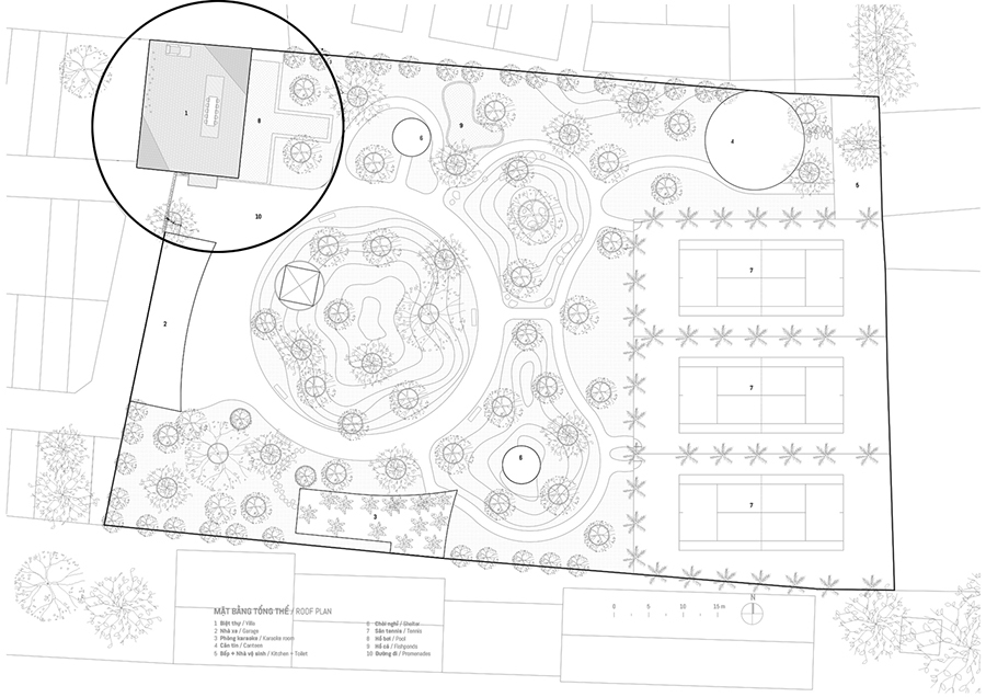 Biệt thự hiện đại 3 tầng có mái gấp độc đáo ở vùng ven Sài Gòn-1