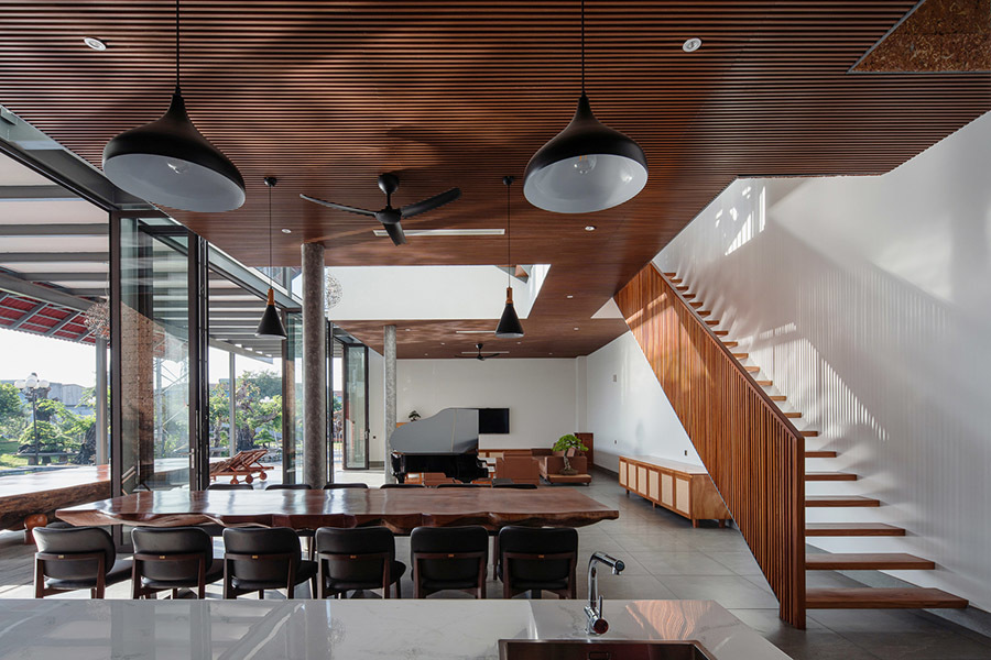 Biệt thự hiện đại 3 tầng có mái gấp độc đáo ở vùng ven Sài Gòn-12