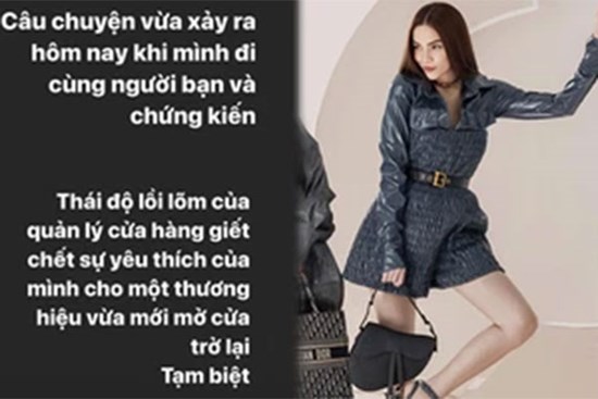 Hà Hồ và thân tín bức xúc vì bị nhân viên Dior Việt Nam coi thường, thái độ 