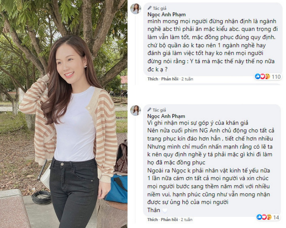 Nữ diễn viên phim giờ vàng VTV bị phản ứng vì mặc quá gợi cảm-6