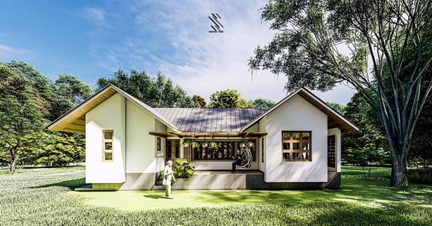 Ý tưởng thiết kế nhà đẹp 1 tầng hình chữ U đơn giản mà lôi cuốn-3