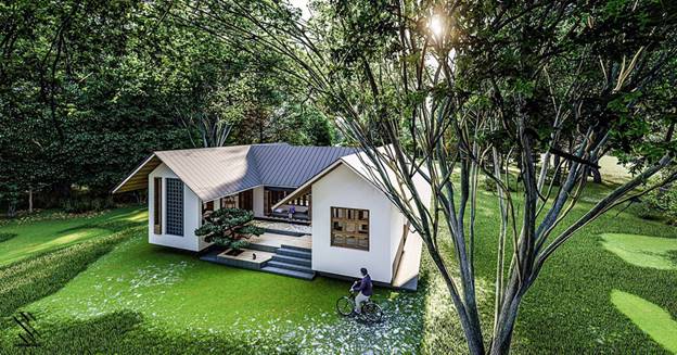 Ý tưởng thiết kế nhà đẹp 1 tầng hình chữ U đơn giản mà lôi cuốn-8