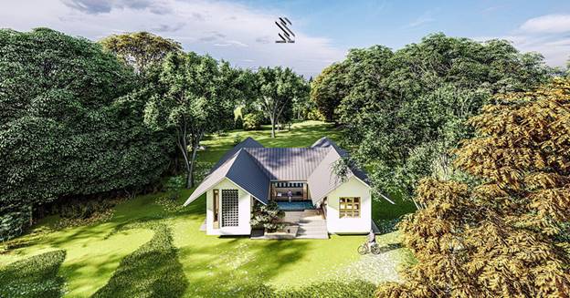 Ý tưởng thiết kế nhà đẹp 1 tầng hình chữ U đơn giản mà lôi cuốn-15