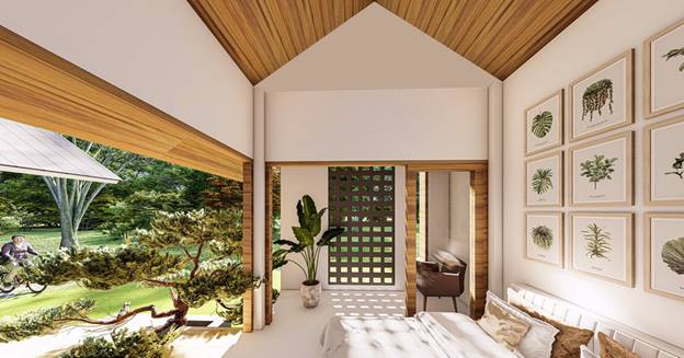 Ý tưởng thiết kế nhà đẹp 1 tầng hình chữ U đơn giản mà lôi cuốn-4