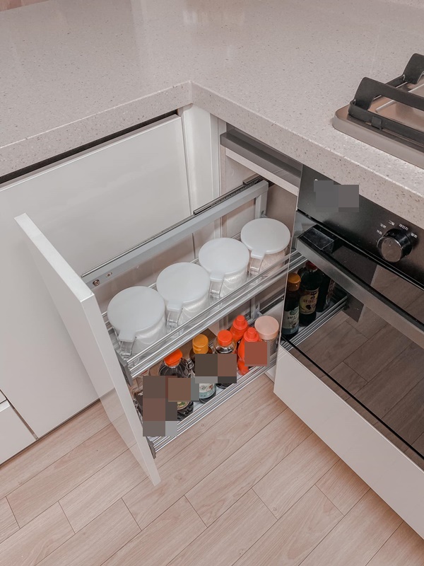 Phòng bếp màu hồng cực đẹp của gia đình ở Tây Ninh, mỏi mắt cũng không tìm được 1 điểm nào bị sến-7