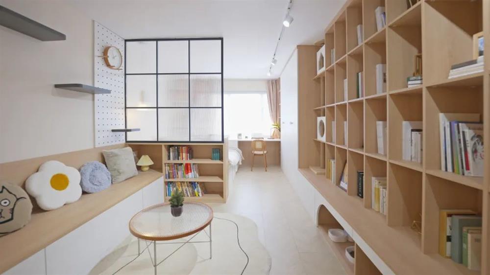 Không gian sống 32m² lột xác” thành công biến thành căn hộ kiểu mẫu theo phong cách Nhật Bản nhẹ nhàng, ấm cúng-3
