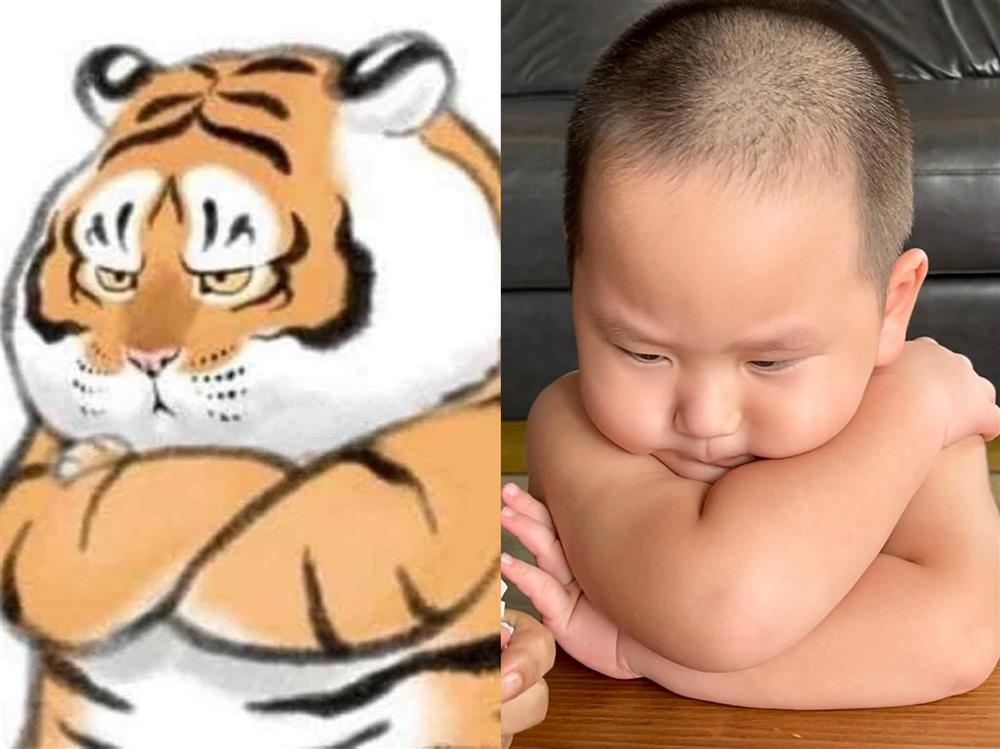 Cười mệt trước màn hoá thân của con trai Trà My Idol thành tượng bé Hổ, fan chắc nịch giống nhau như 2 giọt nước-4