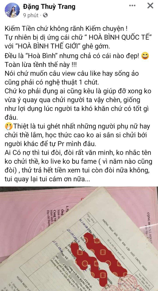 Bị Phương Lê tố thẳng mặt vô ơn, dụ dỗ Thùy Tiên ký giấy nợ, chị gái Đặng Thu Thảo nói gì?-1
