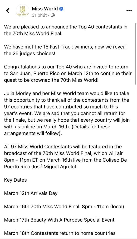 HOT: Miss World 2021 sẩy tay hé lộ kết quả Top 25, Hoa hậu Đỗ Thị Hà xếp hạng bao nhiêu?-3