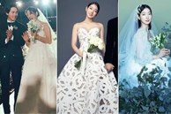 3 bộ váy cưới giấu bụng bầu của Park Shin Hye: Một thiết kế tưởng xuyên thấu tột cùng nào ngờ lại 'kín như bưng'
