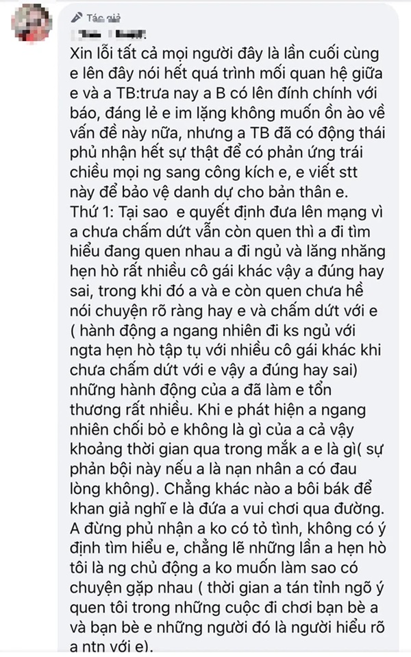 Thanh Bình tiếp tục bị tố từng tiếp cận với 1 Á hậu khi chưa chấm dứt với vợ cũ, công khai từng mốc thời gian kèm tuyên bố chắc nịch-2