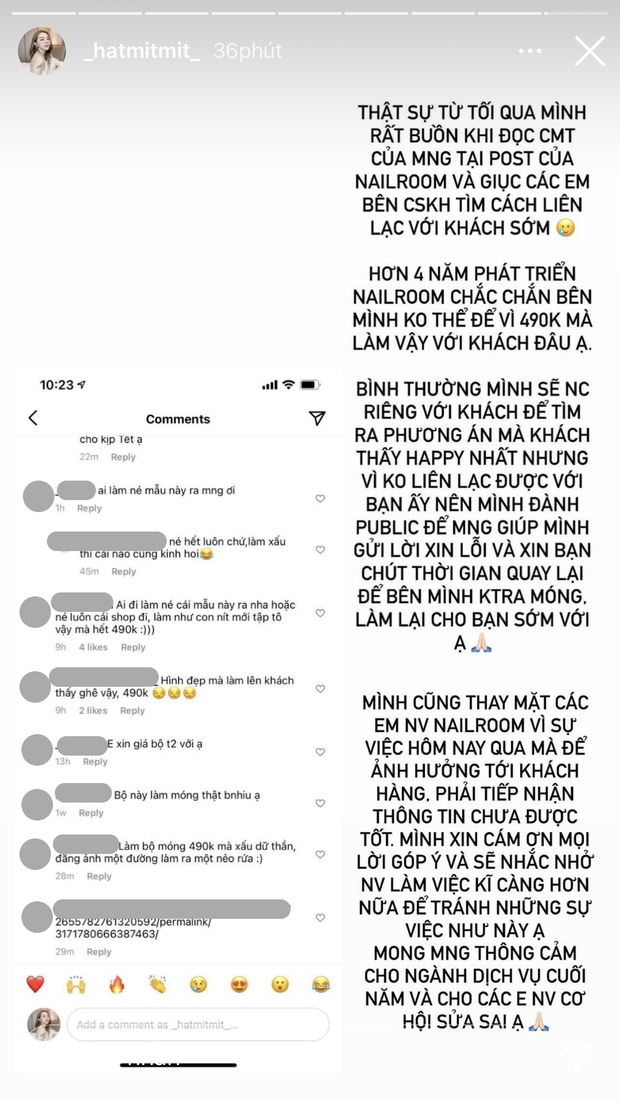 Tiệm nail Hạt Mít bị khách bóc phốt vì chi nửa triệu mà bộ nail vừa xấu vừa quê, đích thân bà chủ lên tiếng-4