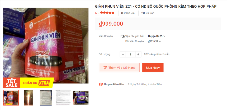 Người dân khó mua được pháo hoa Z121 đúng giá-2