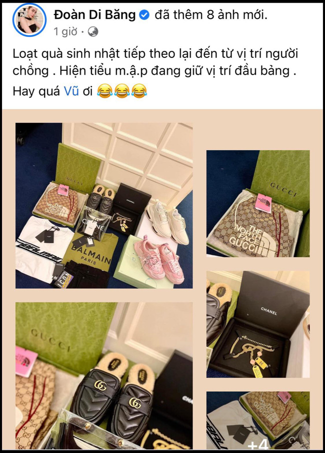 Nữ đại gia quận 7 - Di Băng lại tiếp tục khoe loạt quà từ chồng, dân mạng than giùm khui quà đến mệt-1