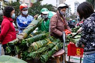 24 Tết đi chợ lá dong lâu đời nhất Hà Nội: Đìu hiu khách mua, giá bán tăng gấp đôi năm ngoái