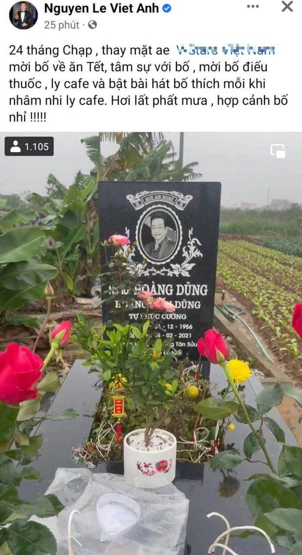 Việt Anh tới viếng mộ NSND Hoàng Dũng, làm 1 hành động khiến ai cũng nghẹn ngào-1