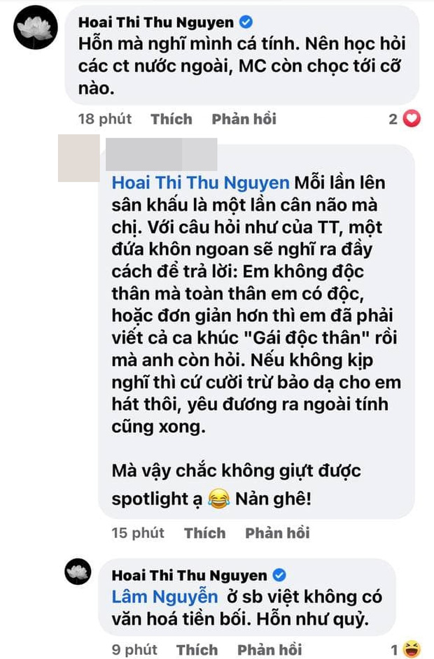 Hoa hậu Thu Hoài chê tlinh hỗn mà nghĩ mình cá tính sau màn trả lời phỏng vấn sượng trân với Trấn Thành tại Gala Rap Việt-3