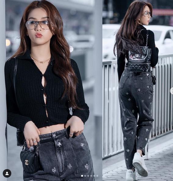 Chi Pu đi giày cà kheo - Thúy Vi vòng 1 như sắp bật khỏi váy-4