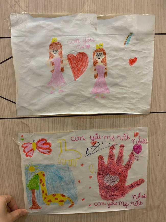 Vụ bé gái 8 tuổi ở TP.HCM: Lặng người những bức tranh cùng dòng chữ Mẹ yêu của con, con yêu mẹ rất nhiều-2