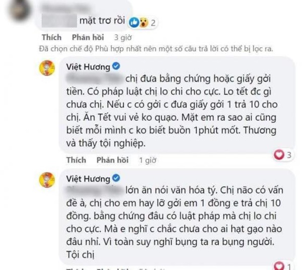Việt Hương tức giận: Lớn ăn nói văn hóa tí, có pháp luật lo chị lo chi cho cực-1