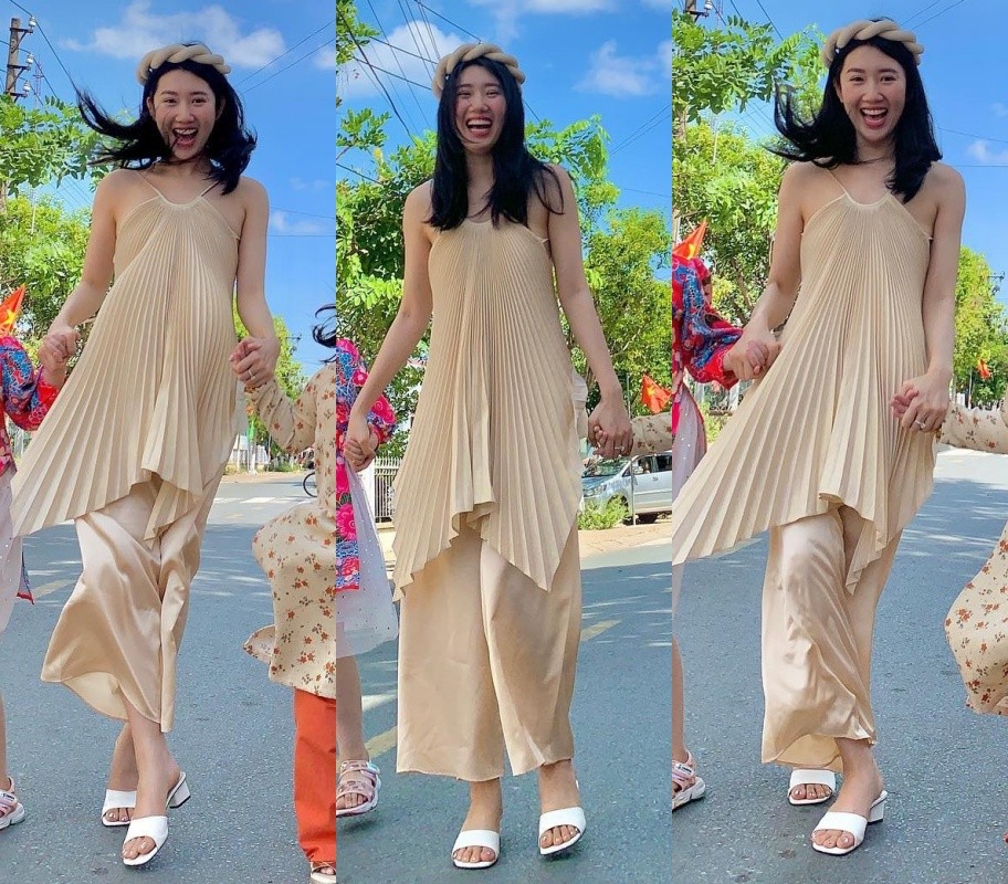 Mỹ nhân Việt mặc gì mùng 1: Chi Pu hở luôn cả chân ngực, Khánh Vân chuẩn thánh diện áo dài-14