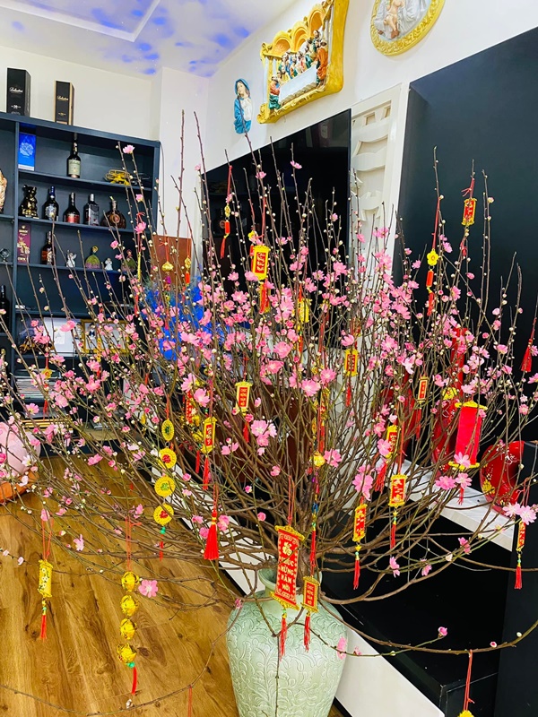 Góc nào nhà Đàm Thu Trang cũng có thể sống ảo, biệt thự hạng sang của Bảo Thy&nbsp;đủ các loại hoa Tết đắt tiền-20