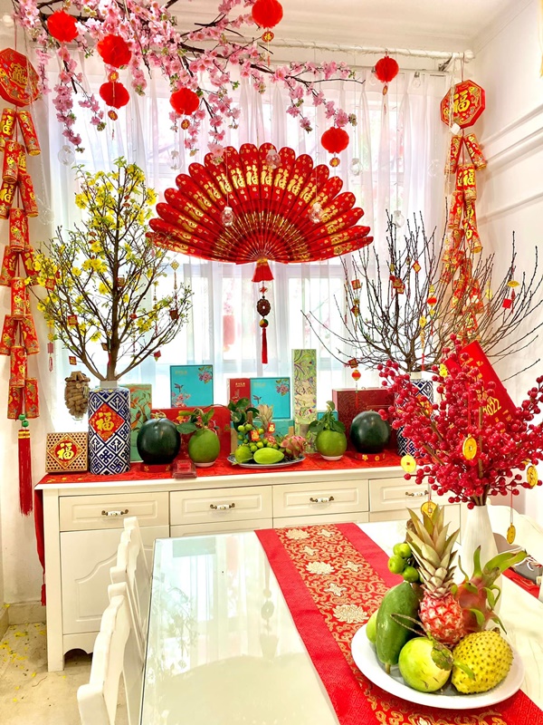 Góc nào nhà Đàm Thu Trang cũng có thể sống ảo, biệt thự hạng sang của Bảo Thy&nbsp;đủ các loại hoa Tết đắt tiền-28