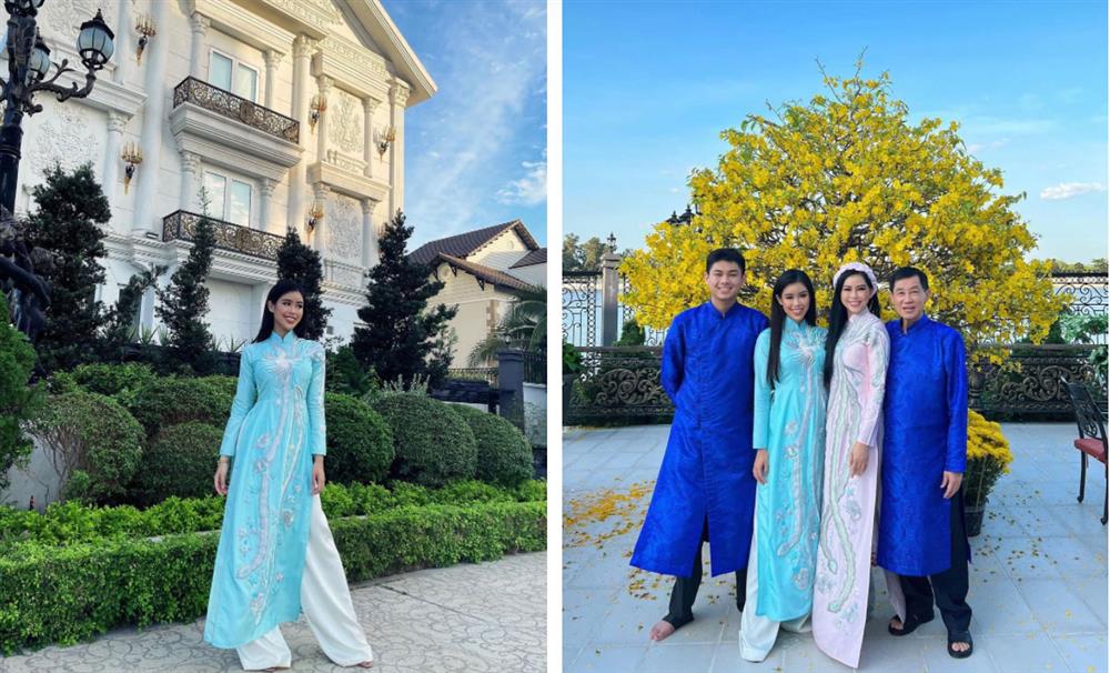 Gia đình rich kid Tiên Nguyễn diện áo dài: Mỗi năm một khác nhưng đỉnh nhất là màn diện lại áo cũ của doanh nhân Thủy Tiên-1