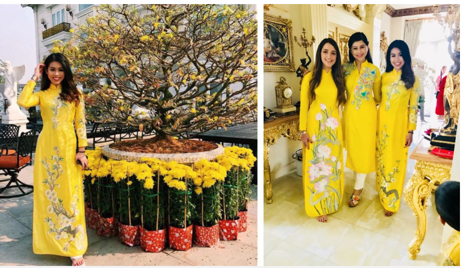 Gia đình rich kid Tiên Nguyễn diện áo dài: Mỗi năm một khác nhưng đỉnh nhất là màn diện lại áo cũ của doanh nhân Thủy Tiên-7