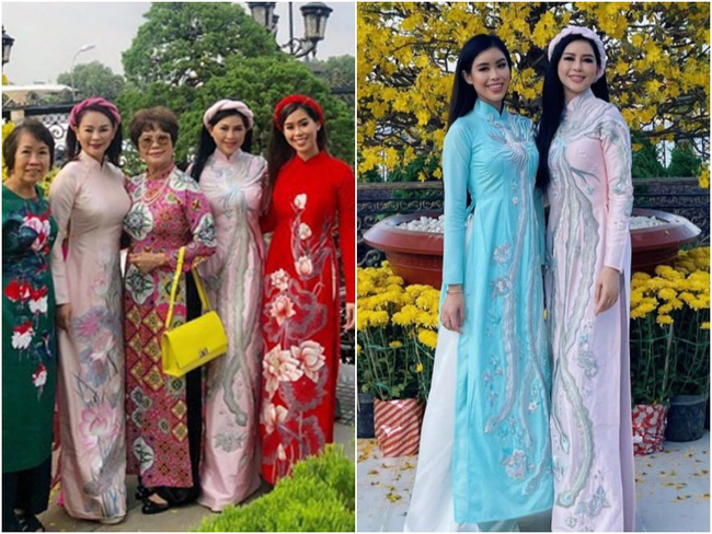 Gia đình rich kid Tiên Nguyễn diện áo dài: Mỗi năm một khác nhưng đỉnh nhất là màn diện lại áo cũ của doanh nhân Thủy Tiên-6