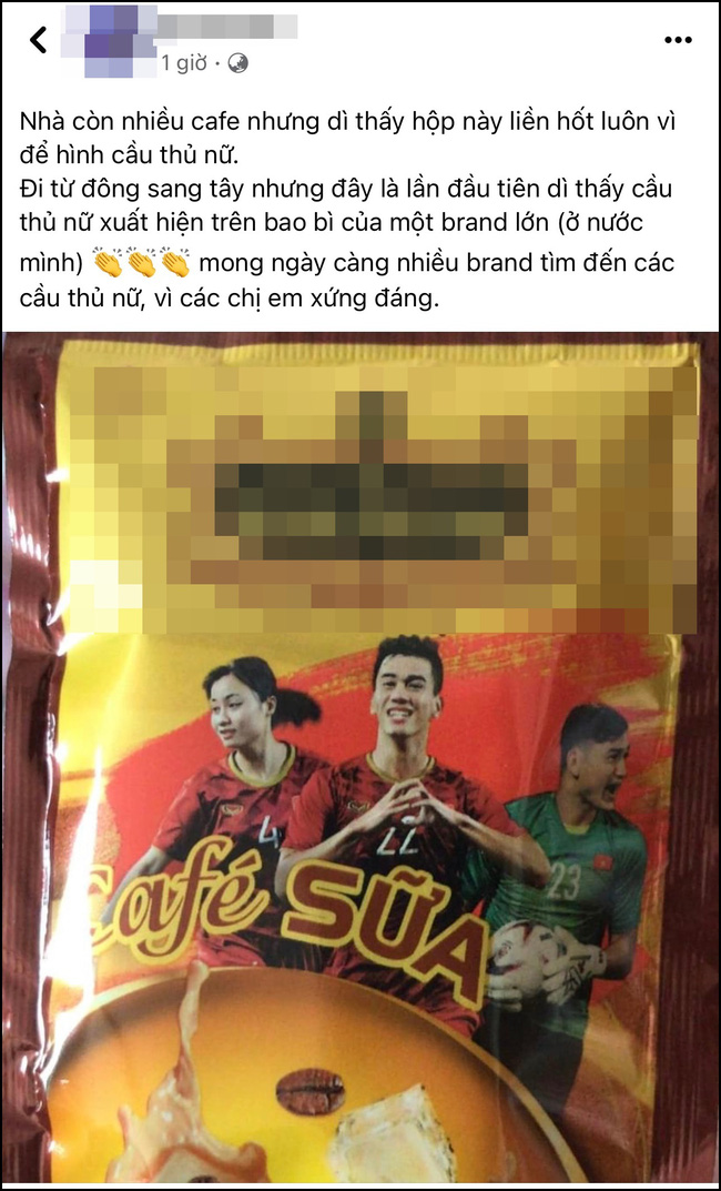 Dân mạng mua cà phê của một thương hiệu vì in hình ảnh đội tuyển nữ trên bao bì, thể hiện sự yêu mến và ủng hộ các cô gái vàng-1