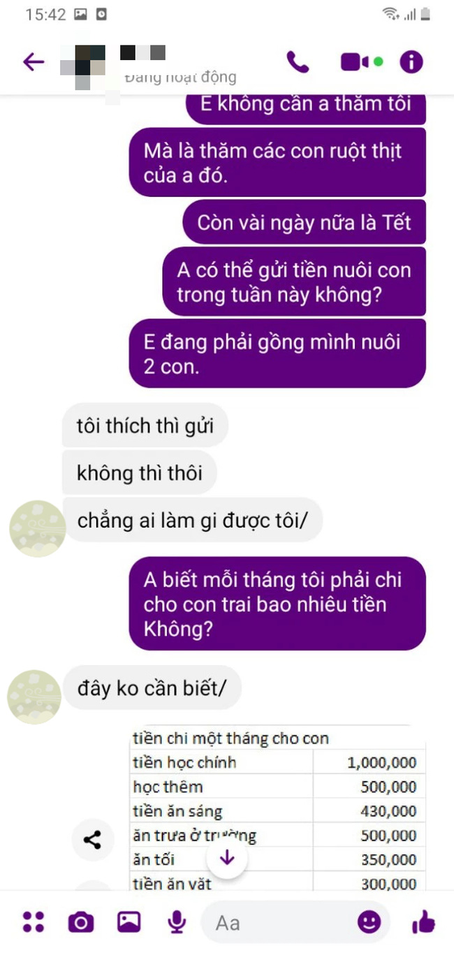 Lương chồng cũ 47 triệu một tháng, bảo anh ấy gửi tiền nuôi con thì nhận được cái kết cay nghiệt-2