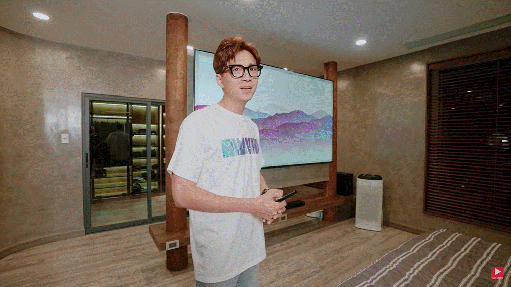 Ngô Kiến Huy khoe căn hộ cao cấp mới tậu 2 tuần, tivi khổng lồ như bức tranh-5