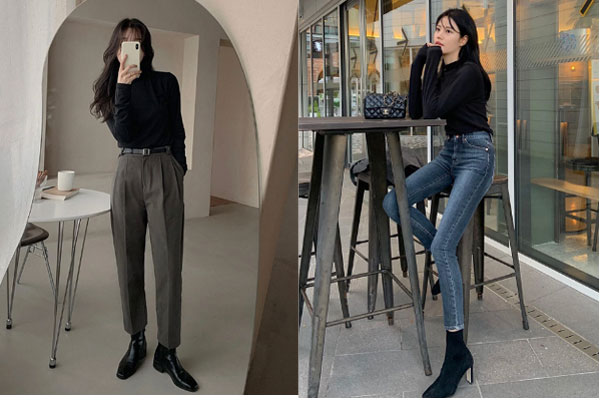 Chị em bụng mỡ học sao Hàn diện quần hack dáng siêu đỉnh-9