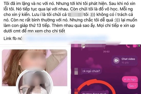 Chồng qua lại với kẻ thứ ba, bị vợ 