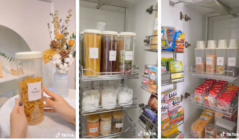 Cô gái đóng tủ đồ ăn siêu khổng lồ trong nhà như tiệm tạp hóa mini khiến bao hội chị em xem xong chỉ biết ước-2