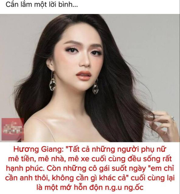 Hương Giang: Phụ nữ mê tiền, nhà, xe đều hạnh phúc, những cô gái suốt ngày chỉ cần anh là 1 mớ hỗn độn-1