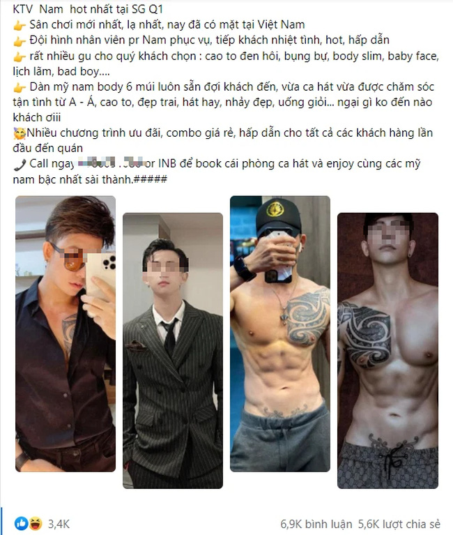 SỐC: Xuất hiện quảng cáo karaoke tay vịn dành cho chị em với dàn tiếp viên toàn trai tơ 6 múi hở bạo, miễn có tiền làm gì cũng làm!-1