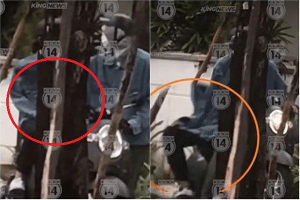 Cãi nhau với vợ, người đàn ông liên tục tát tới tấp vào mặt... mình-1