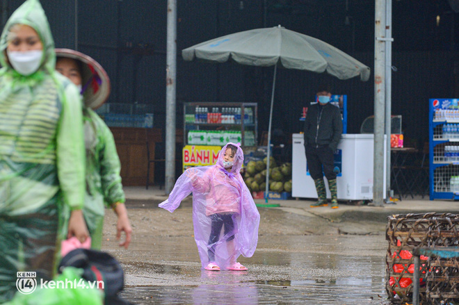 Ảnh: Người dân mặc áo mưa co rúm trên thuyền, trẻ em mệt mỏi theo cha mẹ đi lễ chùa Hương trong giá rét-9