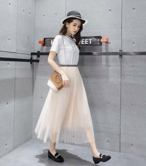 Mặc đẹp như fashionista với cách mix chân váy maxi chuẩn chỉnh-2