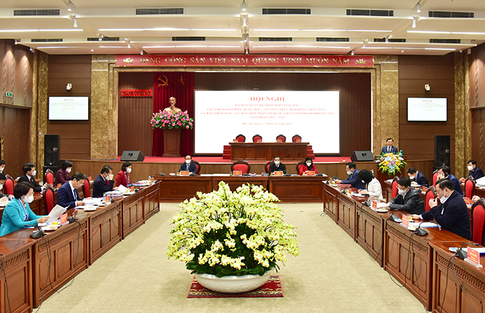 Ký kết Quy chế phối hợp công tác giữa Đoàn ĐBQH - Thường trực HĐND - UBND - MTTQ Việt Nam Thành phố-2