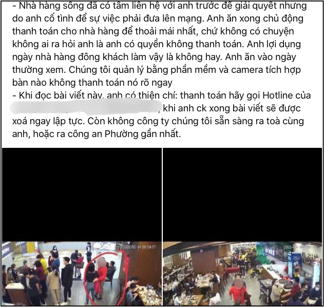 Xôn xao chuyện thanh niên đưa bạn gái đi ăn buffet hải sản ngày Valentine bùng thanh toán, bị nhắn hỏi thì nổi khùng mắng chửi?-1