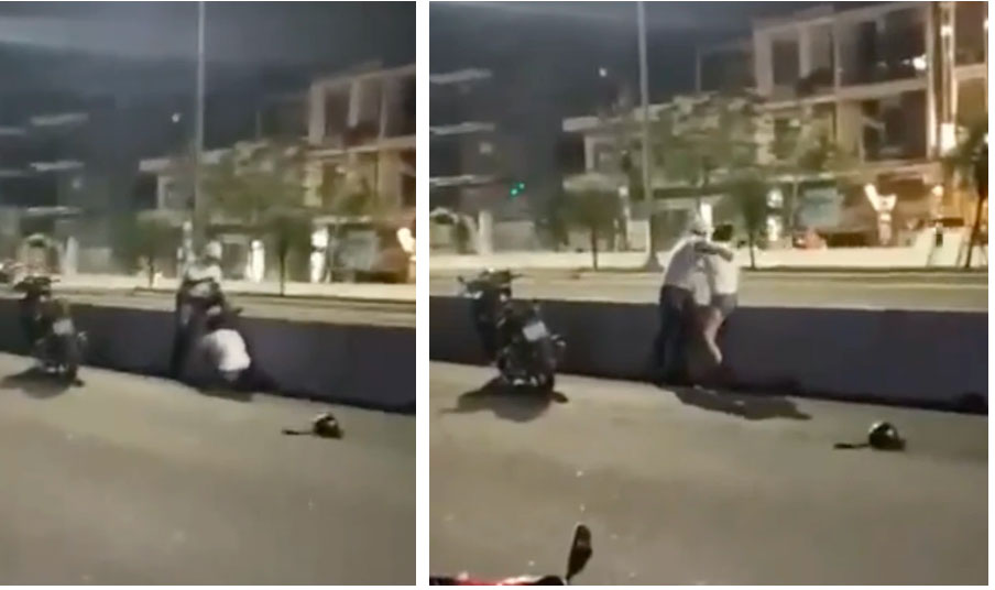 Phẫn nộ clip thanh niên túm tóc, hành hung bạn gái nhưng hành động đứng quay clip của nhóm người bên đường gây tranh cãi hơn cả-1