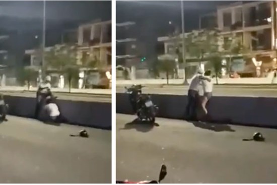 Phẫn nộ clip thanh niên túm tóc, hành hung bạn gái nhưng hành động đứng quay clip của nhóm người bên đường gây tranh cãi hơn cả