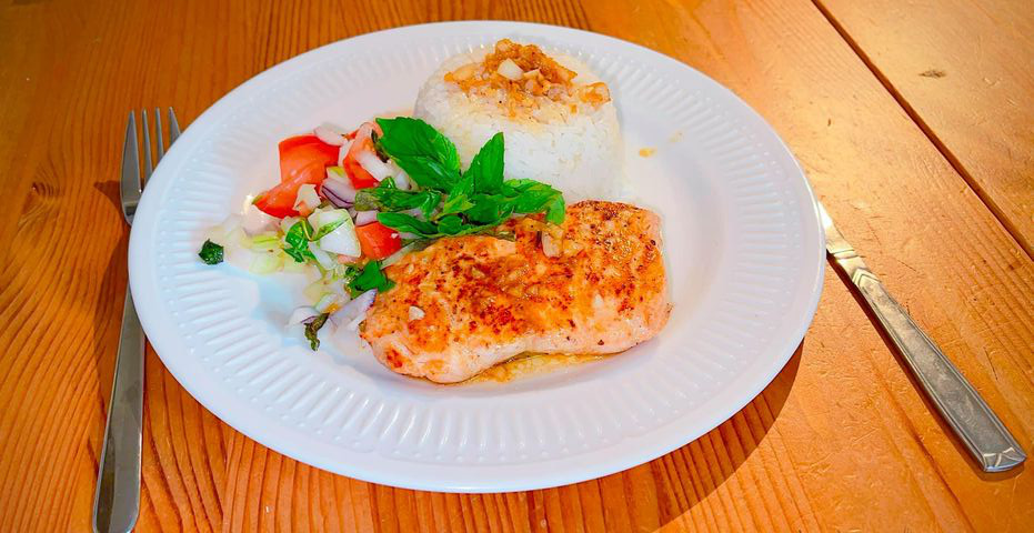 Cá hồi sốt bơ tỏi, món ngon dễ làm, hương vị tuyệt hảo, lại không bị mất chất-1